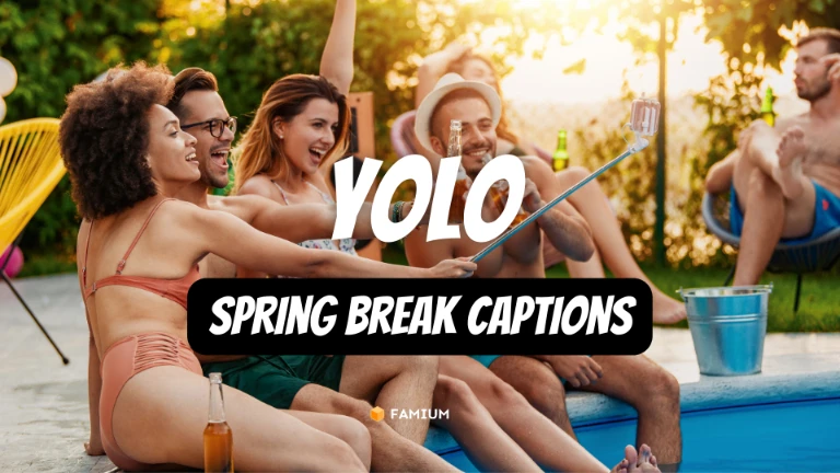 YOLO Spring Break Captions for Instagram